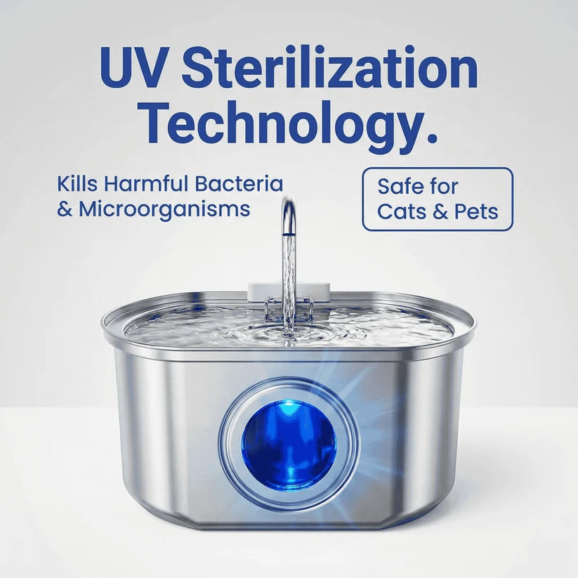Vetra™ Stainless Steel Water Fountain